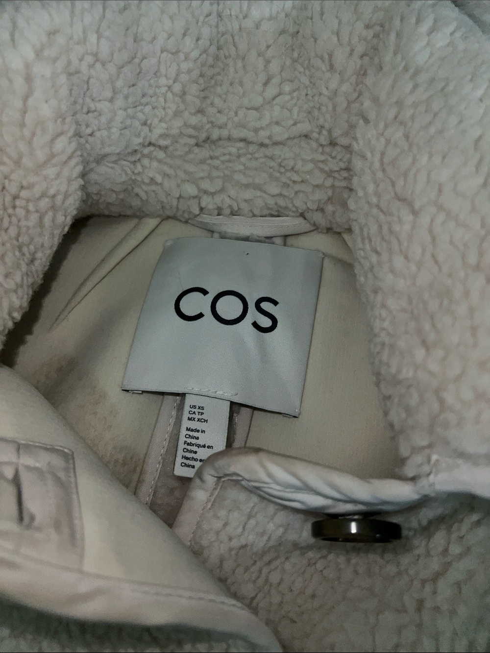 COS Collared Faux Shearling Jacket - Picture 5 of 11